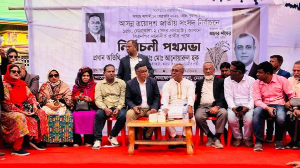 নেত্রকোণার উন্নয়নে আনোয়ারুল হকের নানা প্রতিশ্রুতি