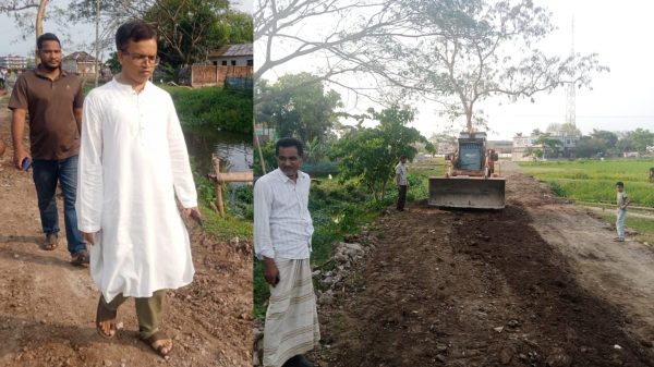 ৩৯ বৎসর পর দক্ষিণ কুরপাড় খাল পাড়ের রাস্তায় পৌরসভার উন্নয়নের ব্যবস্থা নিলেন পৌর প্রশাসক আরিফুল ইসলাম সরদার