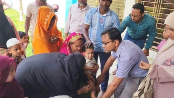 আটপাড়া ‘হাম—রুবেলা টিকাদান কর্মসূচি’ শুরু