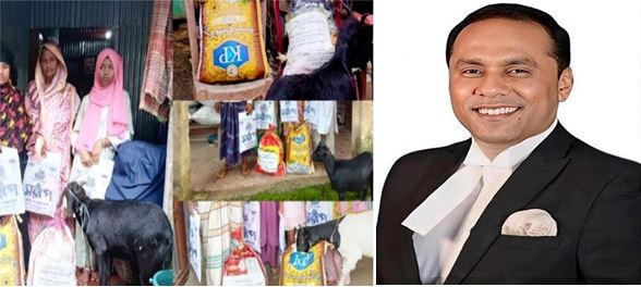 কলমাকান্দায় শহীদ পরিবারগুলোর পাশে ডেপুটি স্পিকার কায়সার কামাল