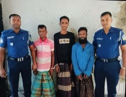 কেন্দুয়ায় তিন মাদক কারবারি গ্রেফতার