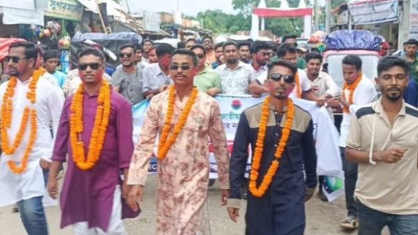 মদনে ছাত্রদলের নতুন কমিটি ঘোষণায় রাজপথে আনন্দ মিছিল